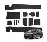 BSTW per Dacia Duster III 2024-2026 Tappetini Antiscivolo per Dacia Duster Essential Expression Journey Extreme Tappetini in Gomma per Console Centrale, Porta Bicchieri, Scanalatura Porta (Nero)