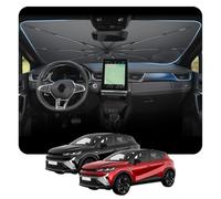 BSTW per Renault Captur II 2020-2026 & Renault Captur I 2013-2019 Parasole Parabrezza Parasole Pieghevole Automatico Design con Coulisse, Struttura in Fibra di Vetro Isolamento Termico e Protezione UV