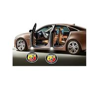 BSWNSJZT 2 Pezzi Luci di Benvenuto di Cortesia per Abarth 500/695/595, Luce Forte Luci Proiettore Porta Portiera Auto Luce Accessories
