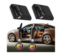 BSWNSJZT 2 Pezzi Luci di Benvenuto di Cortesia per Abarth 500/695/595, Luce Forte Luci Proiettore Porta Portiera Auto Luce Accessories
