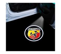 BSWNSJZT 2 Pezzi Luci di Benvenuto di Cortesia per Abarth 695 595 500, Luce Forte Luci Proiettore Porta Portiera Auto Luce Accessories