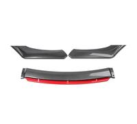 BSWNSJZT Auto Spoiler Paraurti Anteriore per Mini Countryman R60 2010-2017 Without Cup Holder, Anticollisione Spoiler per Labbro del Paraurti Anteriore Accessori,Carbon+Red