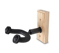 GEWA supporto da parete per chitarra - per chitarra acustica ed elettrica - legno di ontano - forcella rotante - rivestito in gomma - incluso materiale di montaggio - naturale - GH-10N