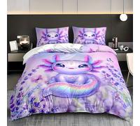 BSYYZQC Copripiumino Matrimoniale 200x200 Cartoon Set Copripiumino Elfi 3 Pezzi, Biancheria da Letto in Microfibra con Cerniera, Copripiumini con 2 Federa 50x80 cm