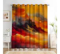 BSYYZQC Tende per Interni Arte Astratta Tenda Camera da Letto 3D Colori Luminosi Tende Oscuranti Termiche Isolanti Con Occhielli 2 Pezzi L 117 x A 137 cm Per Soggiorno Cucina Decorazione Casa
