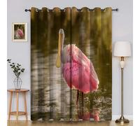 BSYYZQC Tende per Interni Ibis Tenda Camera da Letto 3D Animali Tende Oscuranti Termiche Isolanti Con Occhielli 2 Pezzi L 140 x A 175 cm Per Soggiorno Cucina Decorazione Casa