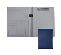 BSZCXBVMP A4 Portadocumenti da Viaggio Personale per Confere Cartella for conferenze A4 con portablocco e blocco for appunti multicolore, diverse dimensioni(Blauw,12digit calculator)