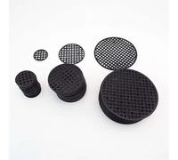 BSZCXBVMP Protezioni per Il Terreno, Griglia Protettiva for Vaso for Piante Rotondo, Nera, 2,5/4,5/7,5 cm(2.5cm)