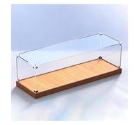 BSZCXBVMP Scatola espositiva trasparente in acrilico, Vetrina in acrilico trasparente con base in legno for oggetti da collezione di varie dimensioni(55x25x25cm(22x10x10in))