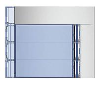 Bticino frontale 3 pulsanti su colonna singola finitura Allmetal 352031