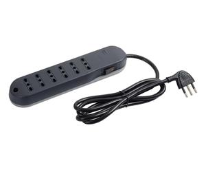 BT-3636GB Multipresa SLIM6 10/16A int. safe grigio