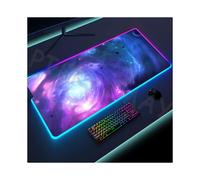(BT 5.2 2.4G Nero) Tappetino per mouse da gioco RGB universale Tappetini per mouse spaziali Tappetini
