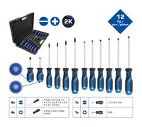 BRILLIANT TOOLS BT033012 Serie giraviti, 12 pz, Intaglio, PH [Powered by KS Tools]