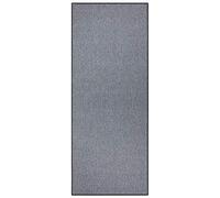 BT Carpet Hanse Home Bouclé - Tappeto da cucina a pelo corto, antiscivolo, per corridoio, cucina, soggiorno, bagno, grigio, 80 x 400 cm