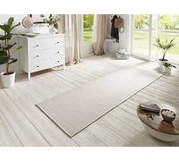 BT Carpet Nature - Tappeto da cucina per interni ed esterni, con imbracature, antiscivolo, a pelo corto, effetto lana, per corridoio, cucina, giardino, terrazza, bagno, 80 x 450 cm