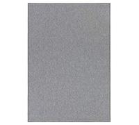 BT Carpet Tappeto casual - Tappeto da soggiorno in tessuto piatto a pelo corto, casual, tinta unita, per sala da pranzo, soggiorno, cameretta dei bambini, camera da letto, grigio chiaro, 140 x 200 cm