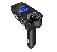 BT FM Transmitter for Car | Hands - Calling & MP3 Player | Dual USB Adapter 5V / 2.1A | 3.5mm AUX Audio Port, CVC Noise Cancellation