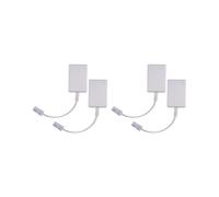 BT Plug to ADSL RJ11 Broadband Internet Microfilter Splitter 4 Pacchetto, BT Maschio A BT E RJ11 Femmina per Modem di Rete Fissa