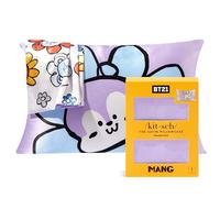 BT21 federe Kitsch in raso con chiusura a cerniera, più morbide delle federe in seta di gelso di dimensioni standard, confezione da 1, per capelli, salute della pelle e bellezza del sonno, 48,3 x 66