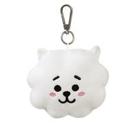 BT21 Official Merchandise by Aurora World, RJ Plush Key Clip, 61332, White