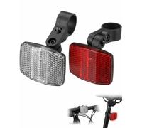 BTACGWP 2 Pezzi Set Catarifrangenti per Bici Anteriore e Posteriore per Mountain Bike, Moto, E-Bike