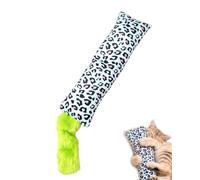 BTACGWP Cuscino per Gatti 1 Pezzo, Peluche Lungo Stampa Leopardo, Giocattolo Interattivo Antiansia per Creare un Rifugio Caldo e Garantire Riposo Profondo in Casa