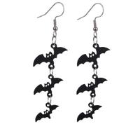 BTACGWP Orecchini Halloween Pipistrello, 1 Paio Mini | Plastica Leggera & Chiusura Sicura - Zero Affaticamento per Pelli Sensibili, Perfetti per Costume & Festa