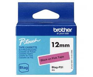 BTAG-P31 4977766836005 Brother Btag-P31 Nastro Nero su rosa