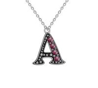 BTAKANPP Collana con ciondolo a forma di cuore con lettera del cognome inglese in rame, alla moda, versatile, taglia unica, rame, senza pietra preziosa