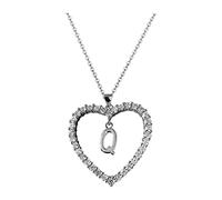 BTAKANPP Collane a forma di cuore per fidanzata, collana con ciondolo a forma di cuore, collana Laye per donne, Domande e risposte:, 4x6x2cm