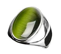 BTAKANPP Om Anelli per le donne Cat Eye Stone Ring Titanium Steel Ring Rings Anime, z1tqmF2Kp, A, 7