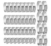BTBHIHO Fascette stringitubo, 60 pezzi, set di 7 misure universali, in acciaio inox 304, fascette stringitubo regolabile, per giardino, casa, piscina, camino (40)