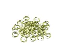 BTBTB Anelli di congiunzione Colorati da 6 mm, 8 mm e 10 mm, 300 Pezzi Multicolore Aperti e divisi, connettori for Gioielli for Accessori Fai da Te(Light Green,8mm)