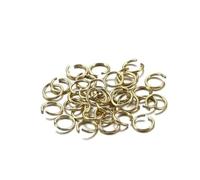 BTBTB Anelli di congiunzione Colorati da 6 mm, 8 mm e 10 mm, 300 Pezzi Multicolore Aperti e divisi, connettori for Gioielli for Accessori Fai da Te(Yellow,6mm)