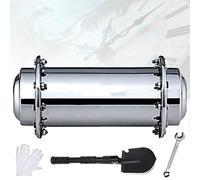 BTBTB Contenitore Impermeabile in Acciaio Inox for Capsule del Tempo, Contenitore for Capsule del Tempo da sotterrare, Futuro dello stoccaggio, Accessori for Lo stoccaggio, 5 Misure(10 * 40cm)