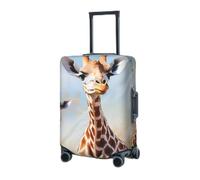 BTCOWZRV Copertura elastica lavabile per valigie bella giraffa copertura per bagagli 45-81 cm portatile da viaggio coperture per bagagli manica antipolvere antigraffio coperture per bagagli, Nero