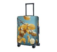 BTCOWZRV Copertura elastica lavabile per valigie protettiva con foglie di betulla coperture per valigie per bagagli 45-81 cm coperture per bagagli portatili da viaggio manica antipolvere antigraffio