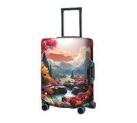 BTCOWZRV Copertura elastica lavabile per valigie Un giardino pieno di divertimento Coperture per valigie per bagagli da 45-81 cm Coperture per bagagli portatili da viaggio Manica antipolvere