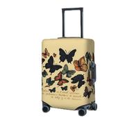 BTCOWZRV Copertura per bagagli elastica lavabile per valigie con farfalle che volano coperture per valigie per bagagli da 45-81 cm coperture per bagagli portatili da viaggio manica antipolvere