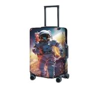 BTCOWZRV Copertura per bagagli elastica lavabile valigia Protector Astronauta nello spazio Coperture per valigie per bagagli 45-81 cm Coperture per bagagli portatili da viaggio Manica antipolvere