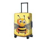 BTCOWZRV Copertura per bagagli elastica lavabile valigia Protector Bee on the square Valigie Coperture per bagagli 45-81 cm Portatile Viaggio Coperture per bagagli Manica Antipolvere Anti-graffio