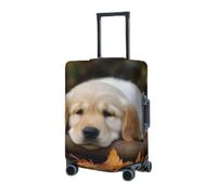 BTCOWZRV Copertura per bagagli elastica lavabile Valigie Protector Lazy Dog Puppy Valigie Coperture per bagagli 45-81 cm Portatile Viaggio Coperture Manicotto Antipolvere Anti-Graffio Coperture per
