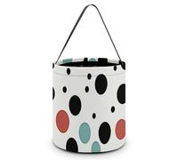 BTCOWZRV Halloween Tote Candy Bag Polka Dot Candy Basket Candy Bucket Halloween Party Bomboniere per bambini, Stile, One size