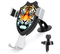 BTCOWZRV Little Fat Tiger Head - Supporto per telefono da auto, con ventosa e clip migliorata, per cruscotto, parabrezza, ventosa, universale, per donne e uomini