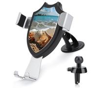 BTCOWZRV Supporto per telefono cellulare a forma di stella marina sulla spiaggia, con ventosa e clip migliorata, supporto per telefono cellulare per cruscotto, parabrezza, ventosa, universale, per