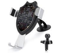 BTCOWZRV Supporto per telefono per auto, matematica e fisica, supporto a doppio uso per cruscotto e ventilazione, antiscivolo, per uso quotidiano, per iPhone 17 Pro Max 16/15/14/13/12/Samsung