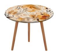 BTCOWZRV Tovaglia con motivo astratto, impermeabile, a prova di olio, per tavoli da 101,6 - 129,5 cm, elasticizzata, senza pieghe, tovaglia rotonda per feste, matrimoni, sala da pranzo, banchetti
