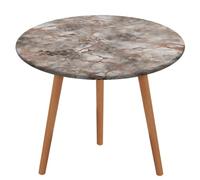 BTCOWZRV Tovaglia in marmo impermeabile e resistente all'olio, per tavoli da 101,6 - 129,5 cm, elasticizzata, senza pieghe, tovaglia rotonda per feste, matrimoni, sala da pranzo, banchetti