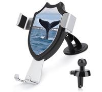 BTCOWZRV Whale Tail - Supporto per telefono da auto, per cruscotto e ventilazione, a doppio uso, antiscivolo, per uso quotidiano, per iPhone 17 Pro Max 16/15/14/13/12/Samsung