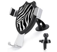 BTCOWZRV Zebra Print - Supporto per telefono da auto, per cruscotto e bocchetta di ventilazione, supporto antiscivolo per telefono per uso quotidiano, per iPhone 17 Pro Max 16/15/14/13/12/Samsung